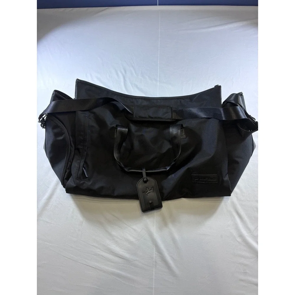 DraftKings Convertible Duffel Garment Bag Black Travel Weekender Suit Carrier